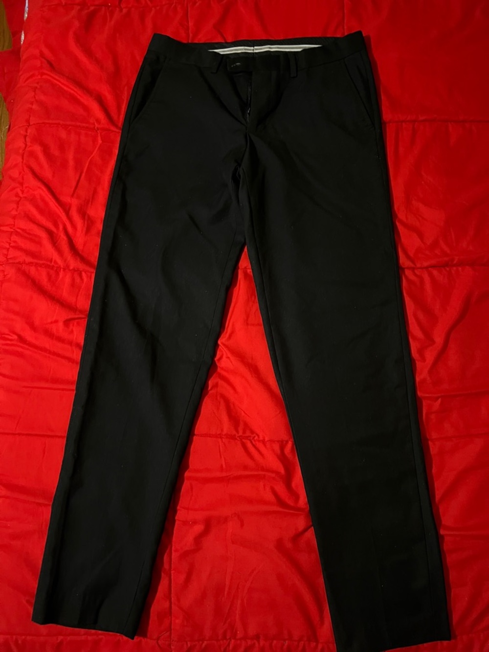 Men's Black Dress Trousers - Classic Tailored Fit